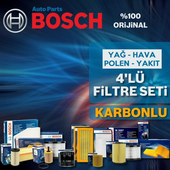 Ford C-max 1.6 Tdci Bosch Filtre Bakım Seti 2007-2010 4lü Karbon ürün görseli 1