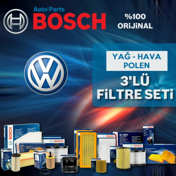 Vw Golf 5 1.6 Bosch Filtre Bakım Seti 2004-2009 ürün görseli 1