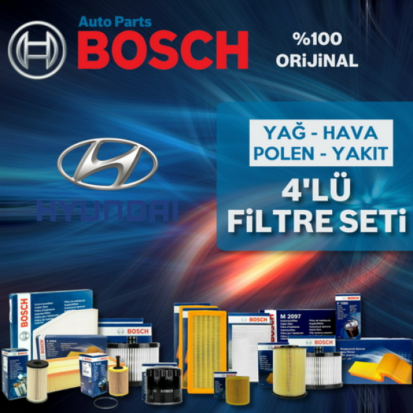 Hyundai İ30 1.6 Crdı Bosch Filtre Bakım Seti 2012-2016 ürün görseli 1