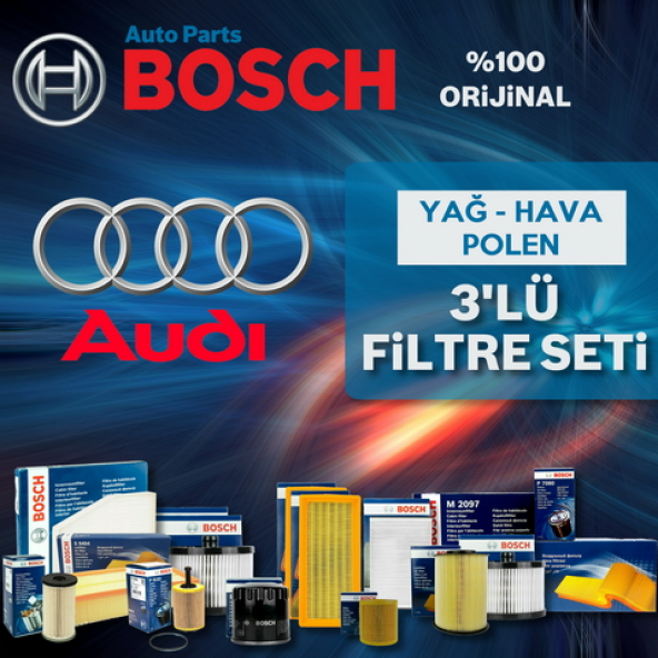 Audi A3 1.6 Tdı Bosch Filtre Bakım Seti 2009-2013 ürün görseli 1