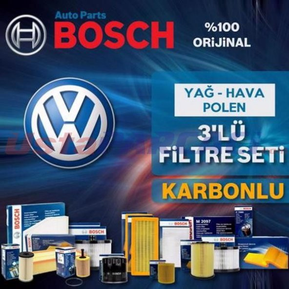 VW Bora 1.6 Bosch KARBONLU Filtre Bakım Seti 1998-2005 BCB, AZD ürün görseli 1