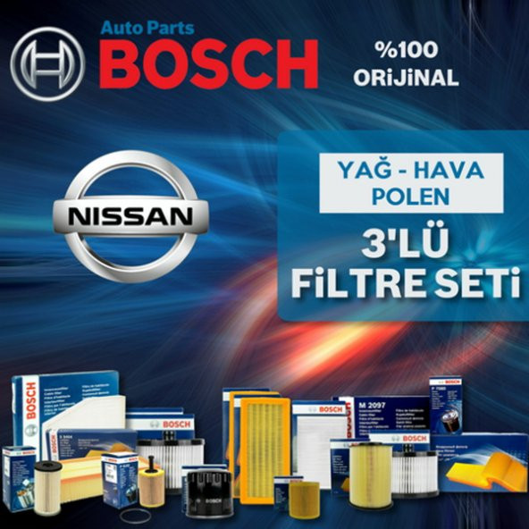Nissan Micra 1.4 Bosch Filtre Bakım Seti k12 2003-2010 ürün görseli 1