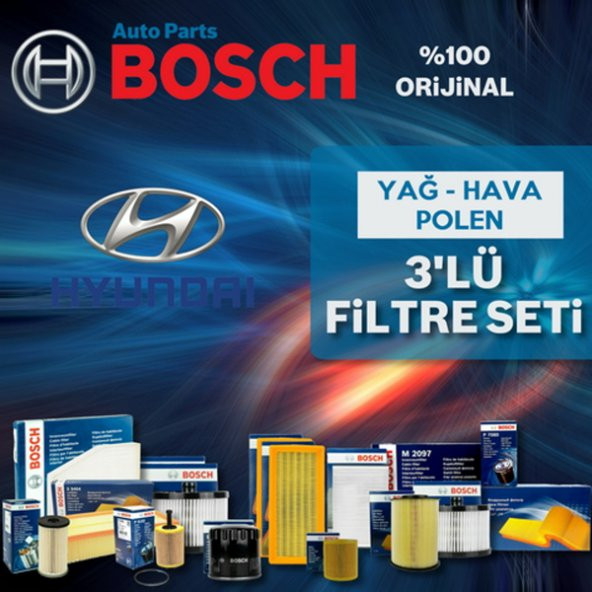 Hyundai Accent Era 1.6 Bosch Filtre Bakım Seti 2006-2011 ürün görseli 1