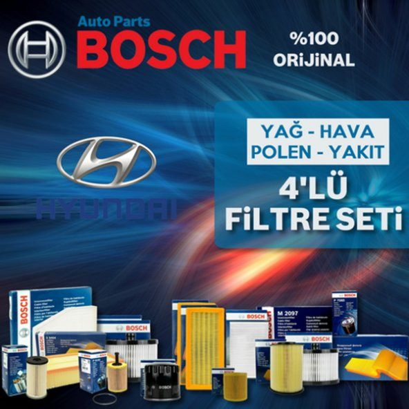 Hyundai Accent 1.5 Crdi Bosch Filtre Bakım Seti 2002-2005 ürün görseli 1