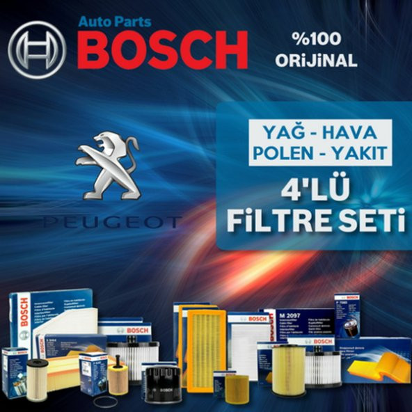 Peugeot Partner 2.0 Hdi Bosch Filtre Bakım Seti 2003-2006 ürün görseli 1