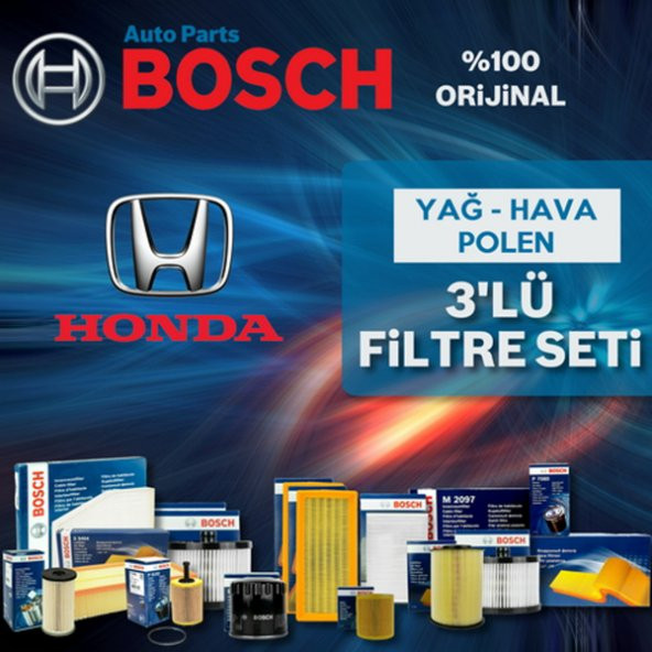 Honda Hr-v 1.6 Bosch Filtre Bakım Seti 1999-2005 D16 ürün görseli 1