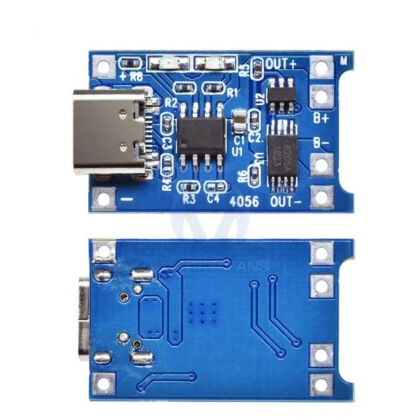 TP4056 1A Lipo – Li-on Pil Şarj Devresi Type C (Sarj Korumalı) - Resim 2