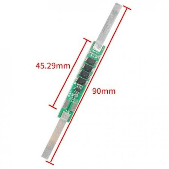 1S 6A BMS 3.7 V 18650 Lityum LiPo Pil Şarj Koruma Modülü(4MOS) ürün görseli 1
