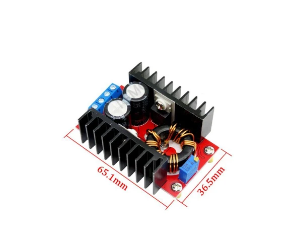 150W 10A DC-DC Voltaj Yükseltici Boost Converter Regülatör - Resim 4