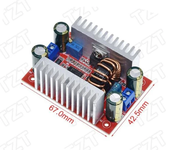 400w 15A DC-DC Voltaj Yükseltici Boost Converter Regülatör - Resim 7