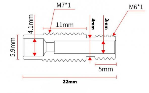 M6-M7 Setli Teflonlu Barrel(3x2 Teflonlu) - Resim 4