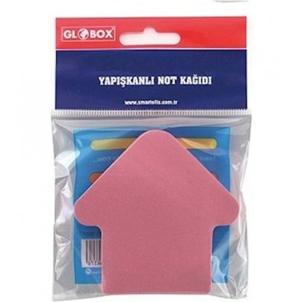 Globox Şekilli Yapışkanlı Post-İt Pastel Renk 100 Yaprak ürün görseli 1