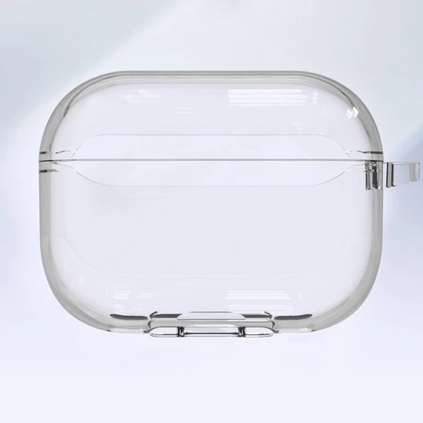 Gpack Apple Airpods Pro 2 Kılıf Şeffaf Sert Silikon Kancalı SF15 ürün görseli 1
