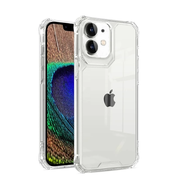 Gpack Apple iPhone 11 Kılıf Sert Pc Darbeye Dayanıklı Kristal Alp Kapak ürün görseli 1