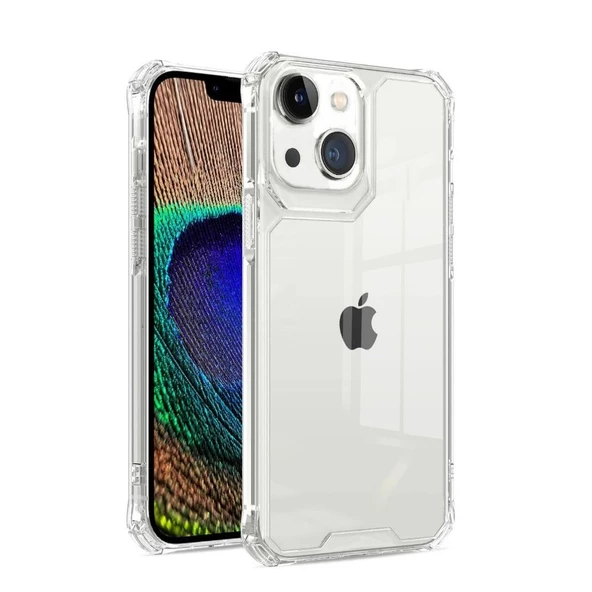 Gpack Apple iPhone 14 Plus Kılıf Sert Pc Darbeye Dayanıklı Kristal Alp Kapak ürün görseli 1