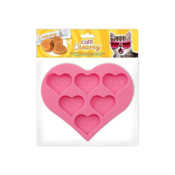 Catit Sıvı Ödül Dondurma Kabı Kalp 13x15x1,1Cm ürün görseli 1