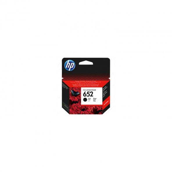 HP 652 Siyah Mürekkep Kartuşu F6V25AE ürün görseli 1