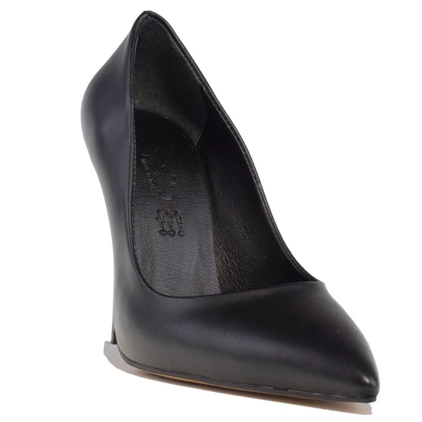 Dagoster DZA07-388460 Siyah 10,5 cm İnce Topuklu Stiletto Kadın Ayakkabı ürün görseli 1