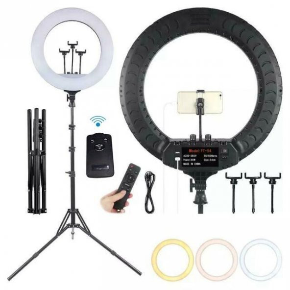 Ring Liğht Led 5500kw 18inch Makyaj Çekimleri Makeup Çekimleri Sac Çekimler Youtuber Kit ürün görseli 1