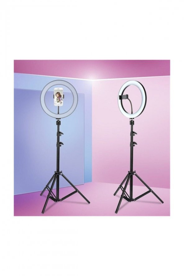 Rıng Fıll Lıght Led  Halka Işık 24w 5500k Tripod Ile Bluethoot kumanda ürün görseli 1