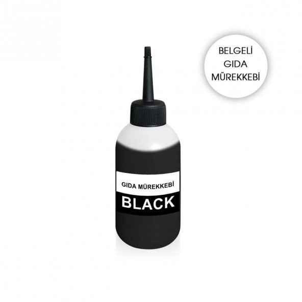 CANON/HP Uyumlu 100 ML. Muadil Siyah Gıda Mürekkep ürün görseli 1
