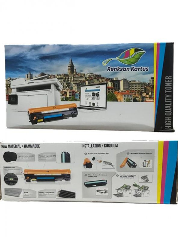 Hp 507a-CE402a Sarı Muadil Toner ürün görseli 1