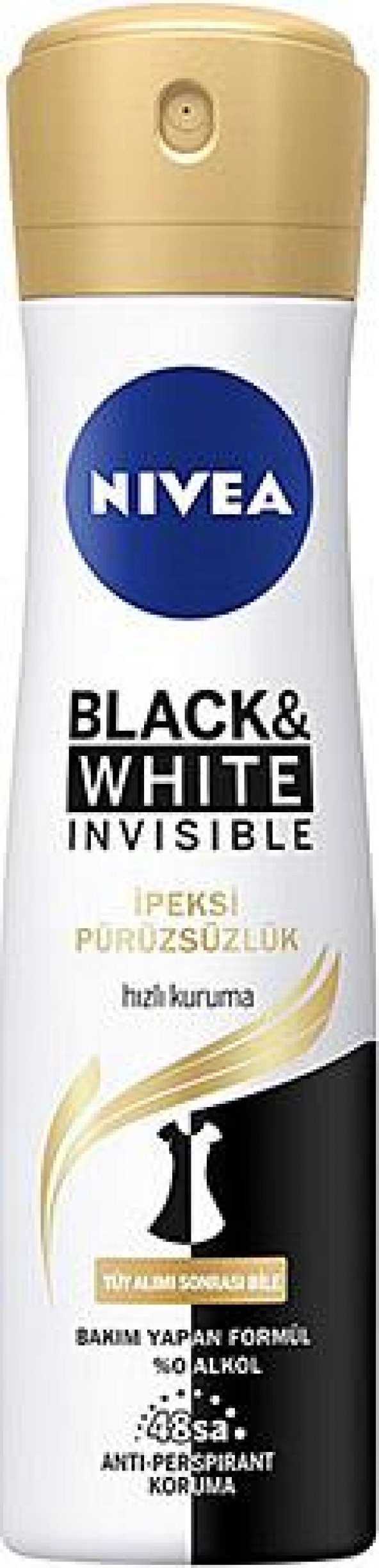 NIVEA DEODORANT WOMEN INVISIBLE İPEKSİ 150ML ürün görseli 1