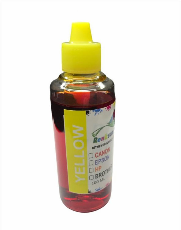 Canon Uyumlu Sarı Muadil Mürekkep 100ML ürün görseli 1
