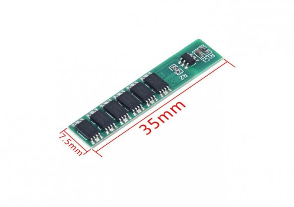 1S 15A BMS 3.7 V 18650 Lityum LiPo Pil Şarj Koruma Modülü ürün görseli 1