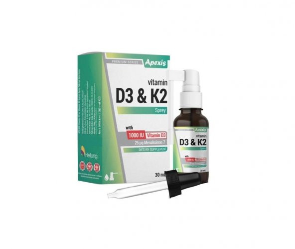 APEXIS D3+K2 VITAMIN 20 ML ürün görseli 1