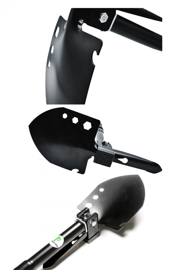 Kamp Küreği, Katlanır Multi Çelik Kürek, Çekiç, Çapa, Multitools Katlanır Kürek - Resim 6