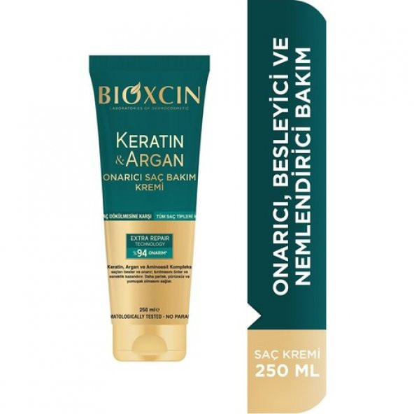 BIOXCIN KERATIN ARGAN SAC BAKIM KREMI 250ML - Resim 2