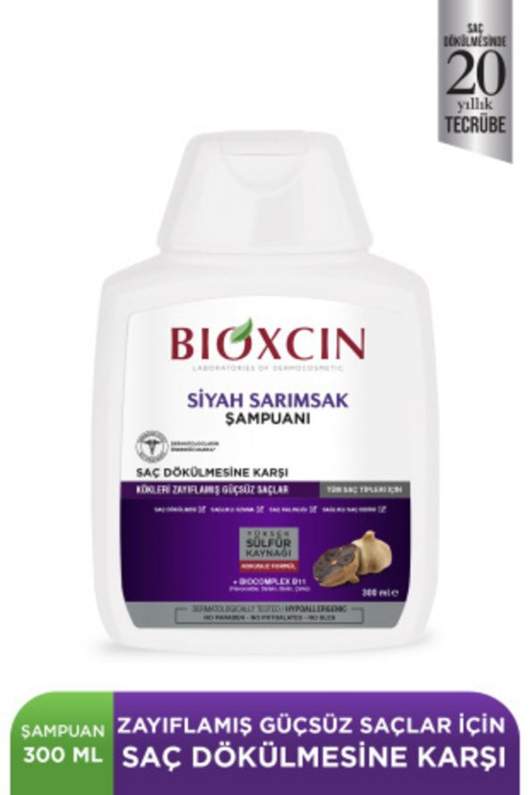 BIOXCIN SIYAH SARIMSAK ŞAMPUANI 300 ML ürün görseli 1