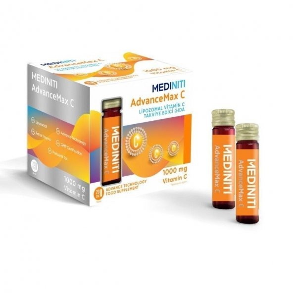 Advancemax Lipozomal C Vitamini 10 ml x 20 Shot 8410885092120 ürün görseli 1
