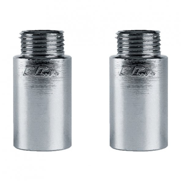 2 Adet ECA 1/2  4cm Uzatma Krom (Musluk Uzatma) 102134019 Pirinç E.C.A ürün görseli 1