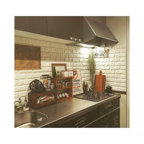 Renkli Duvarlar 70x54 Cm(0.37m2) Kendinden Yapışkanlı Esnek Köpük Taş Desen Duvar Kağıdı Paneli ürün görseli 1