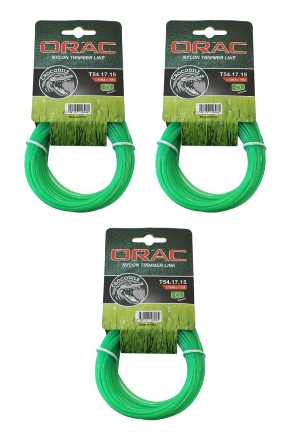 Orac Misina Yuvarlak 1.7mm 15 m Crocodile Yeşil 3 Adet ürün görseli 1