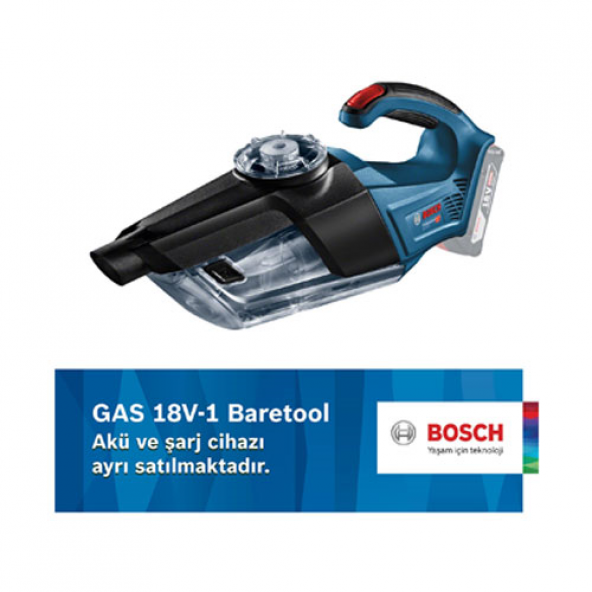 Bosch Elektrikli Süpürge GAS 18V-1 Solo 0.601.9C6.200 ürün görseli 1