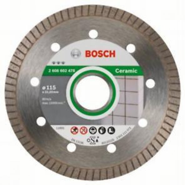 BOSCH Elmas Kesme Disk BFCeramicEx 115*22,23mm 2.608.602.478 ürün görseli 1