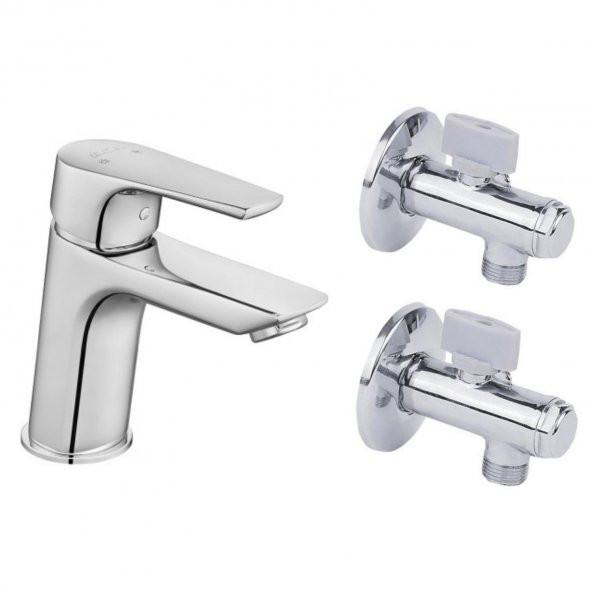 ECA Niobe Lavabo Bataryası 053+2 Adet ECA Filtreli Ara Musluk ürün görseli 1