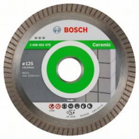 BOSCH Elmas Kesme Disk BFCeramicEx 125*22,23mm 2.608.602.479 ürün görseli 1