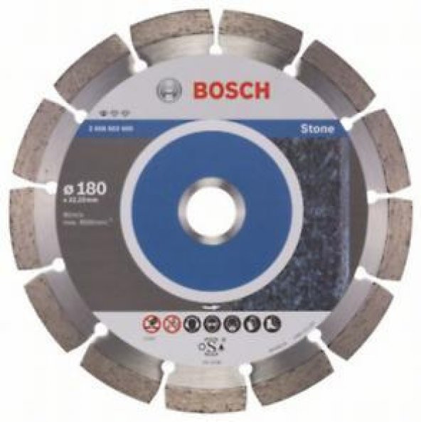BOSCH Elmas Kesme Disk SFStone 180*22,23mm  2.608.602.600 ürün görseli 1