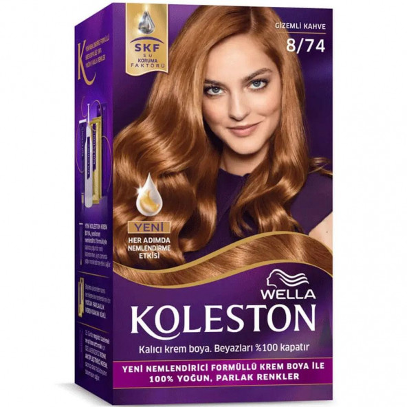 KOLESTON GİZEMLİ KAHVE SAÇ BOYASI 8 /74 ürün görseli 1