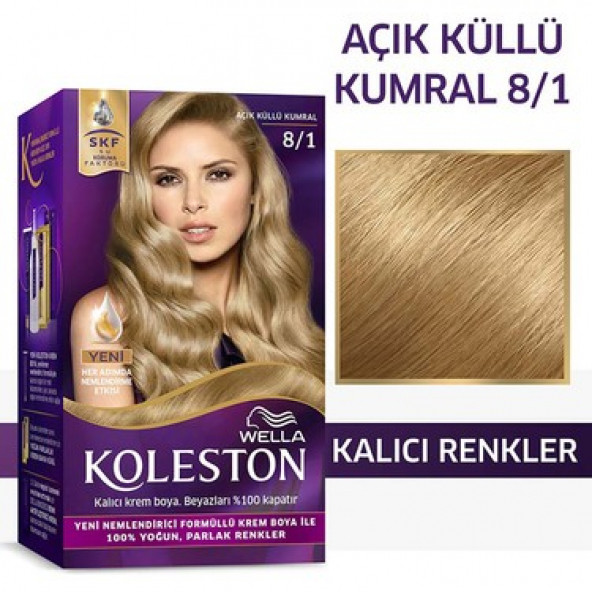 KOLESTON AÇIK KÜLLİ SAÇ BOYASI 8/1 ürün görseli 1