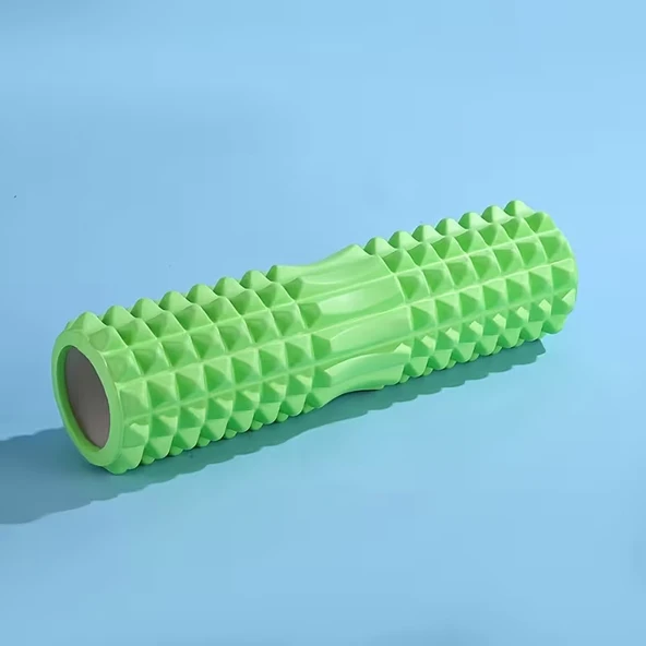 Tırtıklı Foam Roller Masaj Köpüğü Köpük Rulo Yuvarlama Köpüğü Omurga Uyumlu 45 cm ürün görseli 1