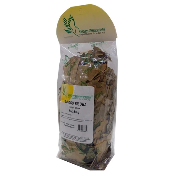 Doğan Baharatçılık Ginkgo Biloba Yaprağı 50 Gram Saf Paket ürün görseli 1