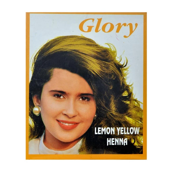 Glory Glory Limon Sarı Hint Kınası (Lemon Yellow Henna) 10 Gr Paket ürün görseli 1