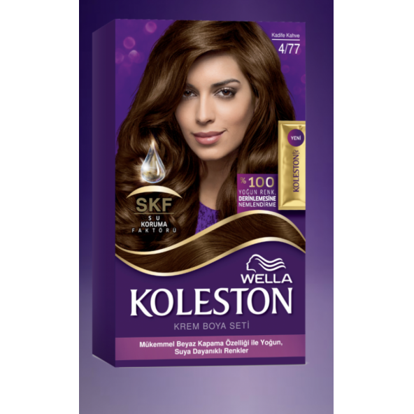 KOLESTON KADİFE KAHVE SAÇ BOYASI 4/77 ürün görseli 1