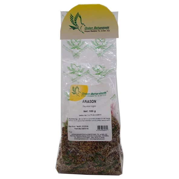 Doğan Baharatçılık Anason 100 Gram Doğal Saf Mini Paket ürün görseli 1