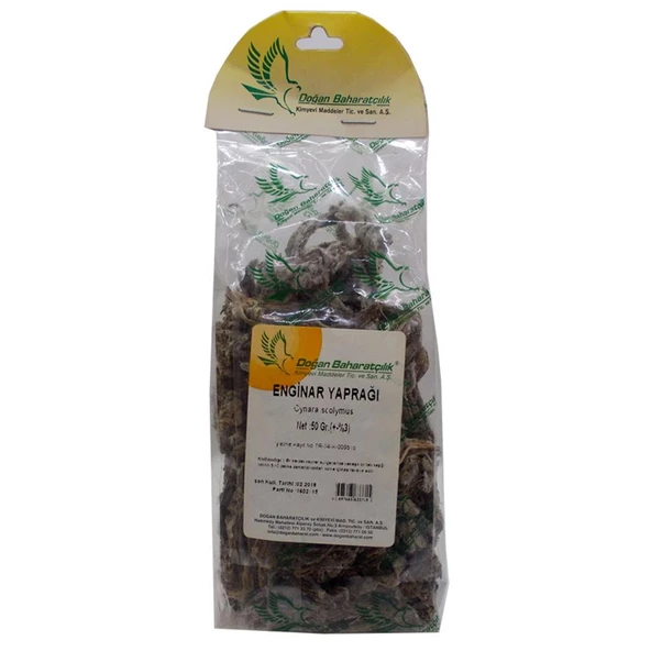 Doğan Baharatçılık Enginar Yaprağı 50Gr Saf Doğal Mini Paket ürün görseli 1
